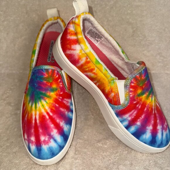 Skechers Memory Foam Tie Dye Slip On Shoes Women’s Size 6.5 Rainbow Multicolor - Picture 6 of 7